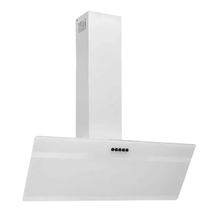 Hotte murale 90 cm et verre trempé - vidaXL - acier - blanc - 90 x 33 x (635-935) cm 120bdv76u