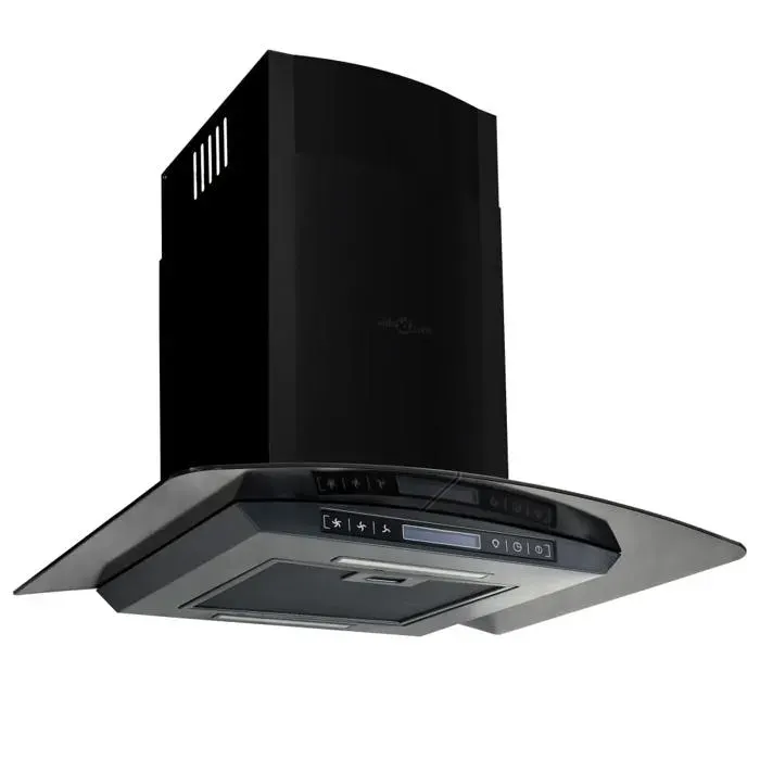 Hotte murale acier inoxydable 756 m³/h 60 cm noir 02_0005842