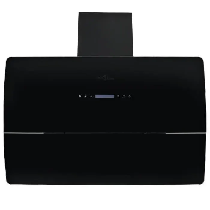 Hotte murale acier inoxydable 756 m³/h 90 cm Noir-AKO7731039136547