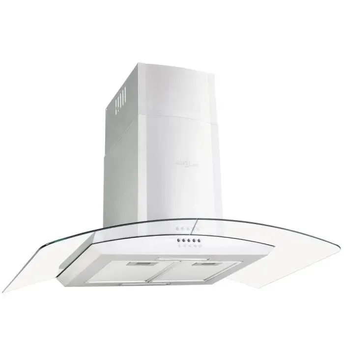 Hotte murale - AKOZON - 90 cm - Acier inoxydable - 756 m³/h - 3 vitesses
