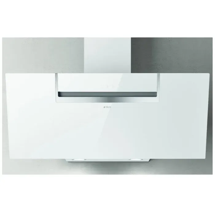 Hotte murale décorative - ELICA - SHEEN S WH/A/90 - Evacuation - 650 m3/h - Blanc — coloris Blanche