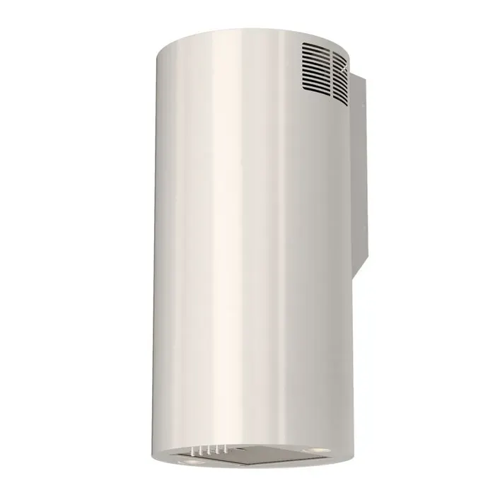 Hotte murale en acier inoxydable - MAAN - Elba WPB 731 - Blanc - 31 cm diamètre - 70 cm hauteur - Contrôle à distance