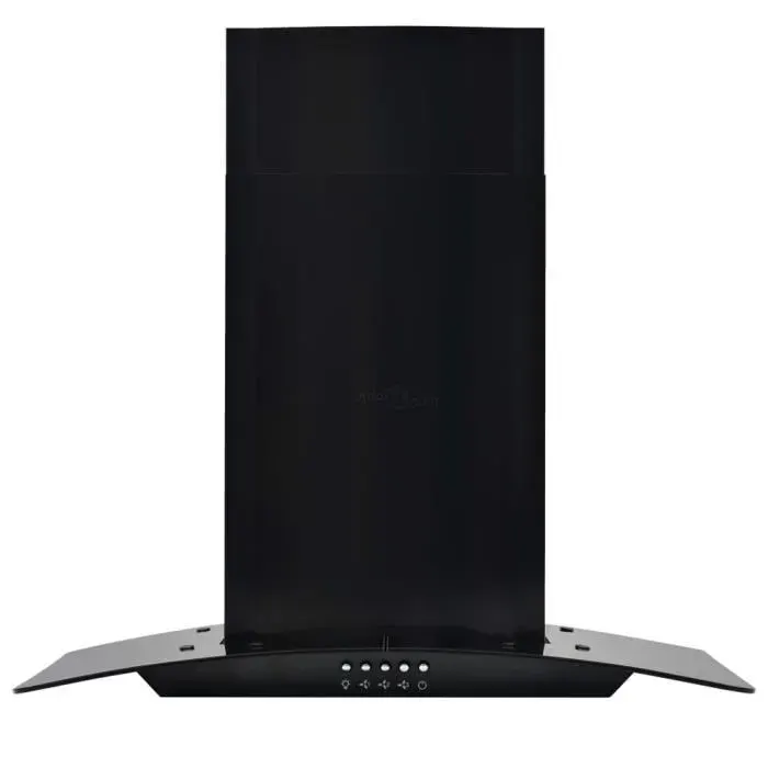 Hotte murale - ESTINK - AB50707 - Acier inoxydable - 756 m³/h - 60 cm - Noir — coloris Noire
