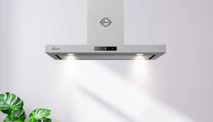 Hotte murale - GURARI - CH 5001 - Inox - Verre - 1000 m³/h - 90 cm