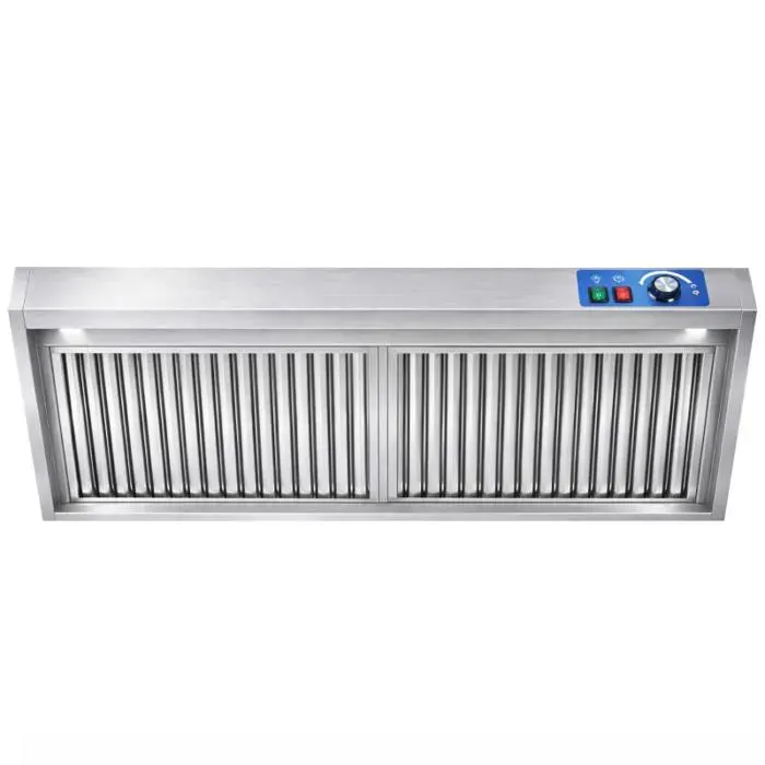 Hotte murale - Mistral Pro 1600 x 900 mm - moteur 025 kW - débit 1600-2100 m³/h - inox SS201/304