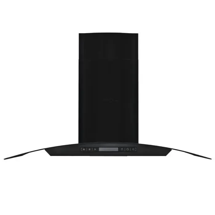 Hotte murale - OMABETA - E25655 - Acier inoxydable - 756 m³/h - 90 cm - Noir
