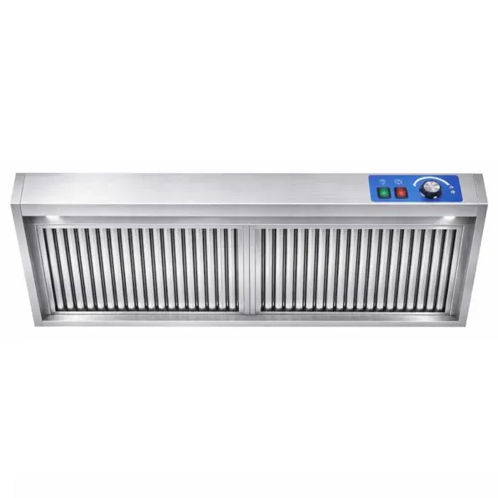 Hotte murale pro - Mistral Pro 1500 x 900 mm - 250 W - 2100 m³/h - Inox & LED