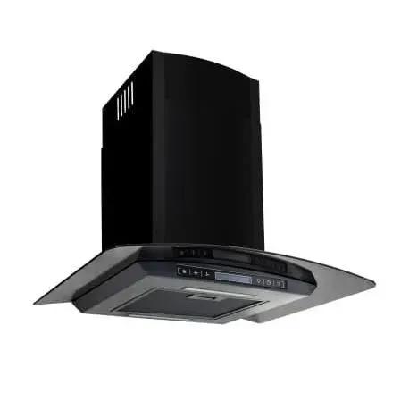 Hotte murale - VIDAXL - 64091 - Acier inoxydable - 756 m³/h - 60 cm - Noir