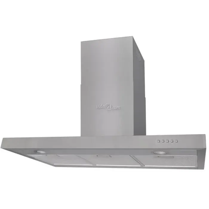 Hotte plate - VIDAXL - 241216 - Acier inoxydable - 900 mm - 720 m³/h