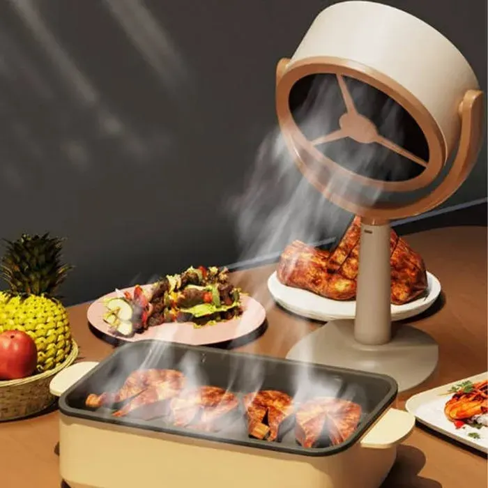 Hotte Portable Table Aspirateur Cuisine 125° Orientable 5 Vitesses Faible Bruit Appartement BBQ Fondue Intérieur