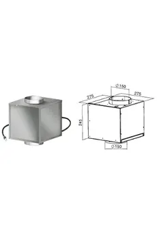 Hotte sans moteur / moteur Falmec Moteur seul INT 950m3/H 124272