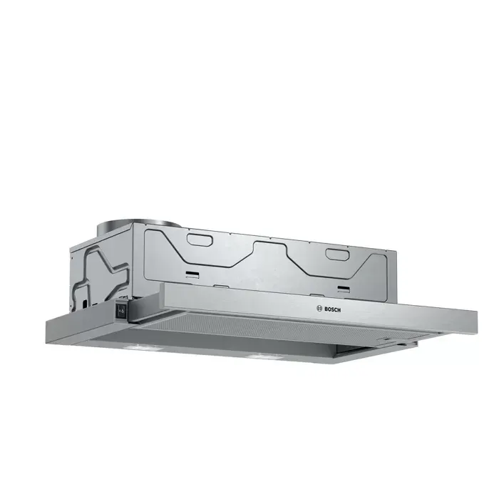 Hotte Téléscopique BOSCH DFM064W54 - Extraction et Recirculation - Gris — coloris Argent
