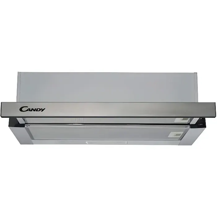 Hotte Téléscopique CANDY CBT 625 2X - Evacuation & recyclage - Gris - 60 cm - 756 m3/h