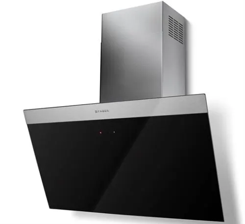 Hotte verticale inclinée DAISY 800mm inox/verre noir - classe A - débit FABER - 5816724
