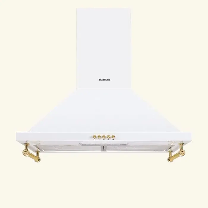 Hotte vintage murale Silverline OSIRIS blanc mat 90 cm