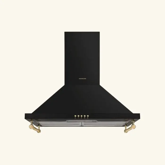 Hotte vintage murale Silverline OSIRIS noir 90 cm