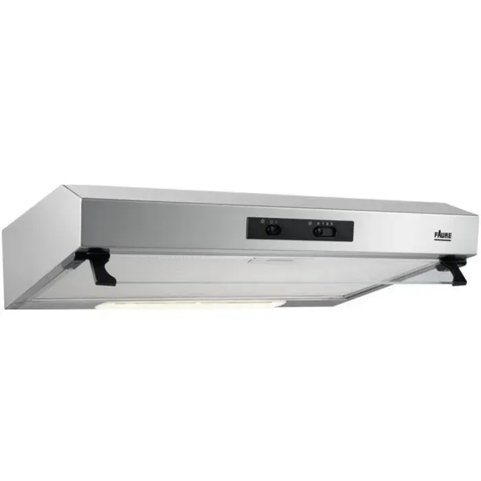 Hotte Visière - FAURE - FHT6137X - Acier inoxydable - 60 cm - Evacuation & recyclage