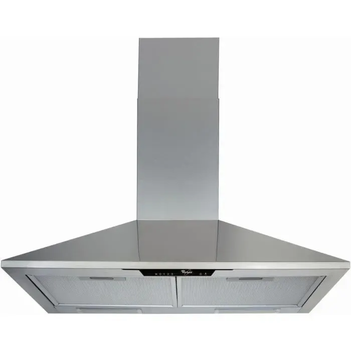 Hotte Whirlpool AKR 685-1 IX - Conduit / Recirculation - 386 m³/h - E C D - 69 dB
