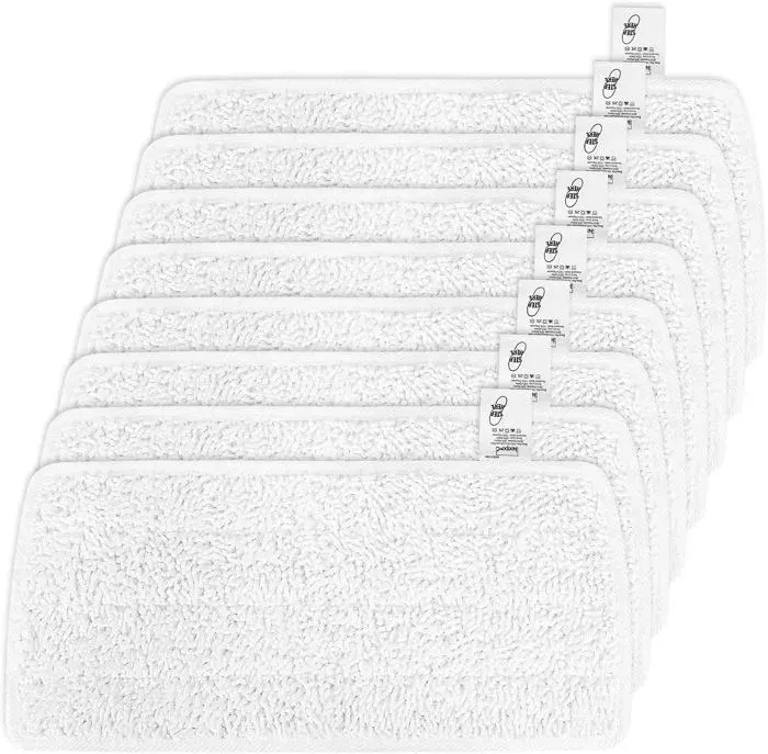 Housses de rechange - CHOUMICHA - Steam XXL - Lavables - Microfibre absorbante - Lot de 8