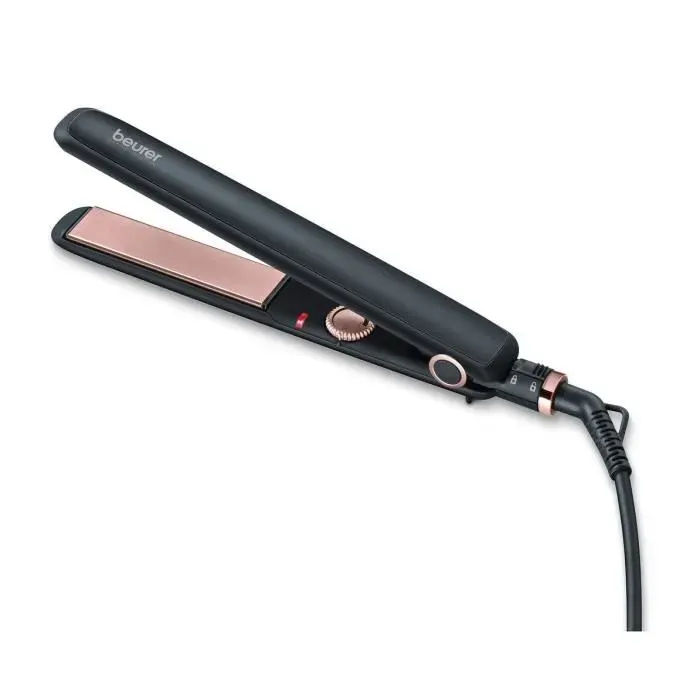 HS 30 STYLE PRO - Lisseur portable avec plaques flottantes en céramique chauffe rapidement - verrou de transport - Noir