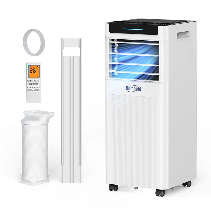 Humhold Climatiseur Portable 7000 BTU - Appareil 3-en-1 avec Refroidissement, Déshumidificateur, Ventilation, Mode Nuit Silencieux et Minuterie 24h