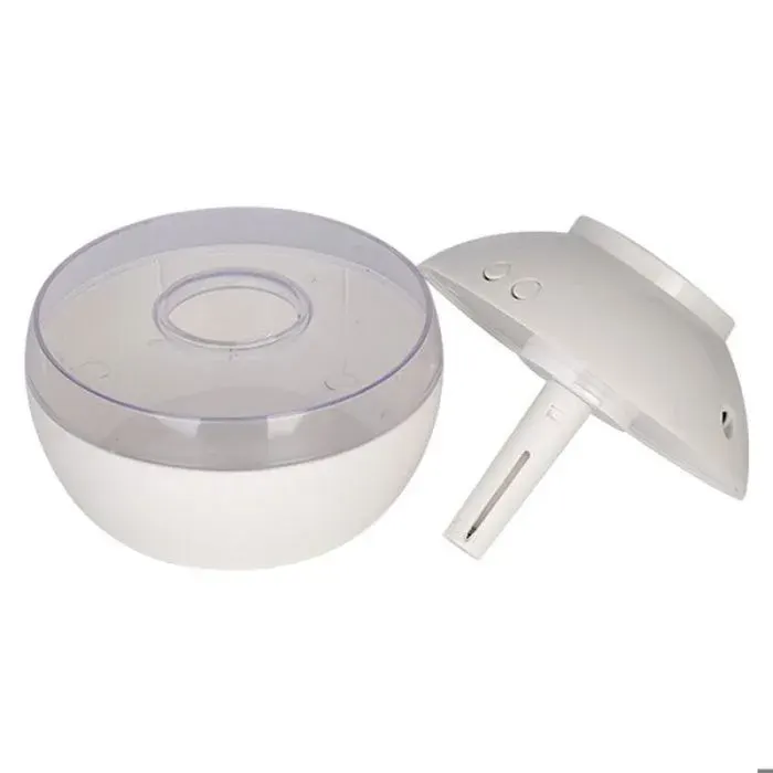 Humidificateur 11X11X9 cm 300 ml 40 - ATELIX - ml/h Blanc Fonction minuterie Humidité constante Fonctionnement silencieux Arrêt au