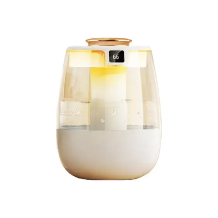 Humidificateur 22 L 280 ml/h 3 modes lumière dambiance LED aromathérapie blanc.