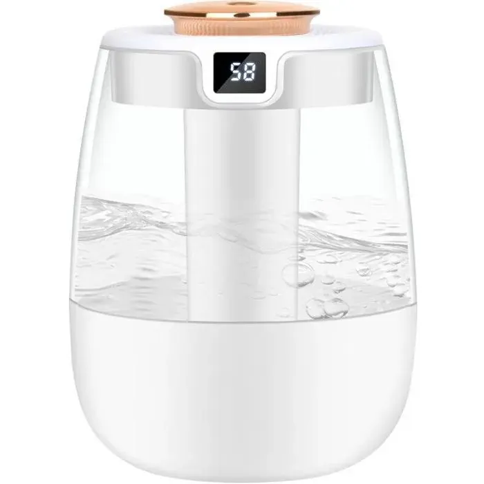 Humidificateur 22 L ultra-silencieux (20 dB) affichage humidité LED arrêt auto