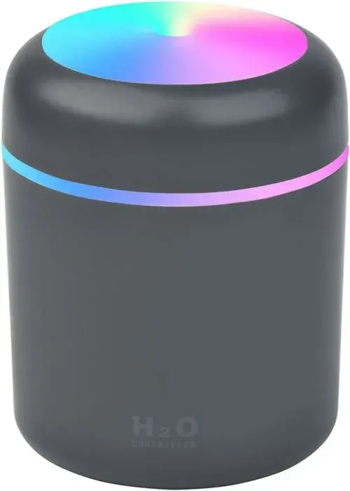 Humidificateur 300 ml mini humidificateur de voiture diffuseur darômes éclairage dambiance coloré diffuseur darômes pour la