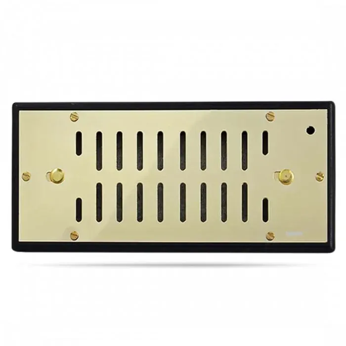 Humidificateur - ADORINI - Deluxe - Hydratation polymère acrylique - Façade aluminium dorée - Compensation rapide