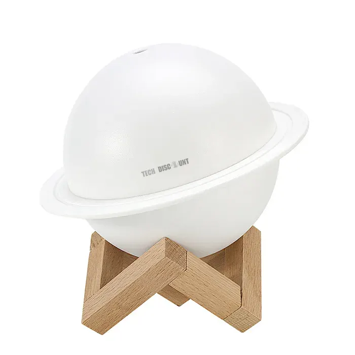 Humidificateur coloré atmosphère lumière saturne - Roame - humidificateur ménage intérieur petit bureau humidificateur de pulvéris