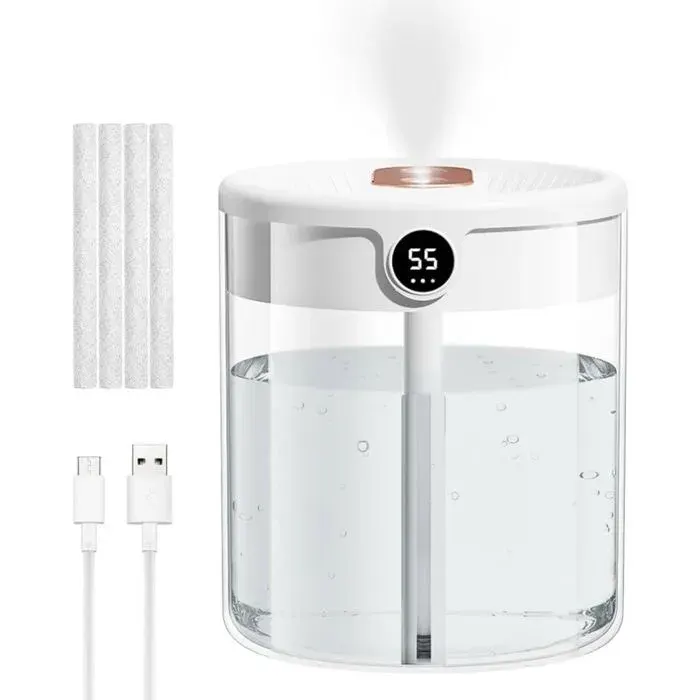 Humidificateur dair 2L pour chambre automatique diffuseur pour plantes de bureau blanc ODIPIE