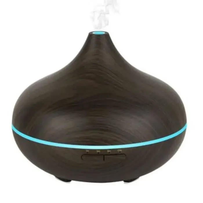 Humidificateur dair pour bébé lampe LED - INFINI VAPE - Capacité 500 ml - Motif bois foncé