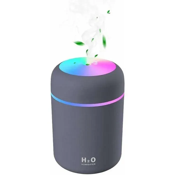 Humidificateur dair USB ultrasonique - MICH - Mini - 7 couleurs LED - Arrêt automatique - Mode 2 brumes