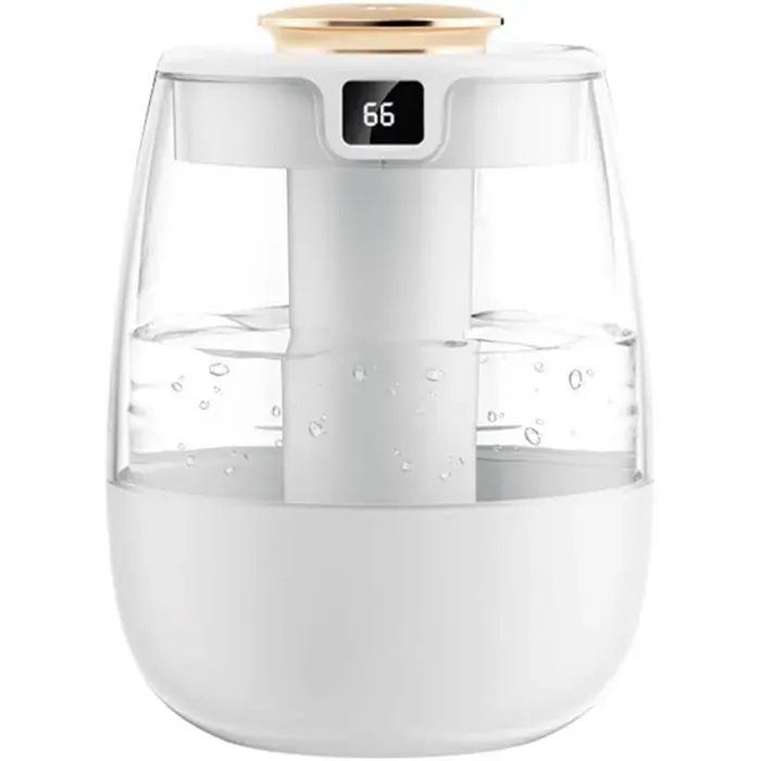 Humidificateur de chambre à coucher - 18 L - Humidificateur à vapeur froide - Avec veilleuse - Maison et plantes - Humidificateur