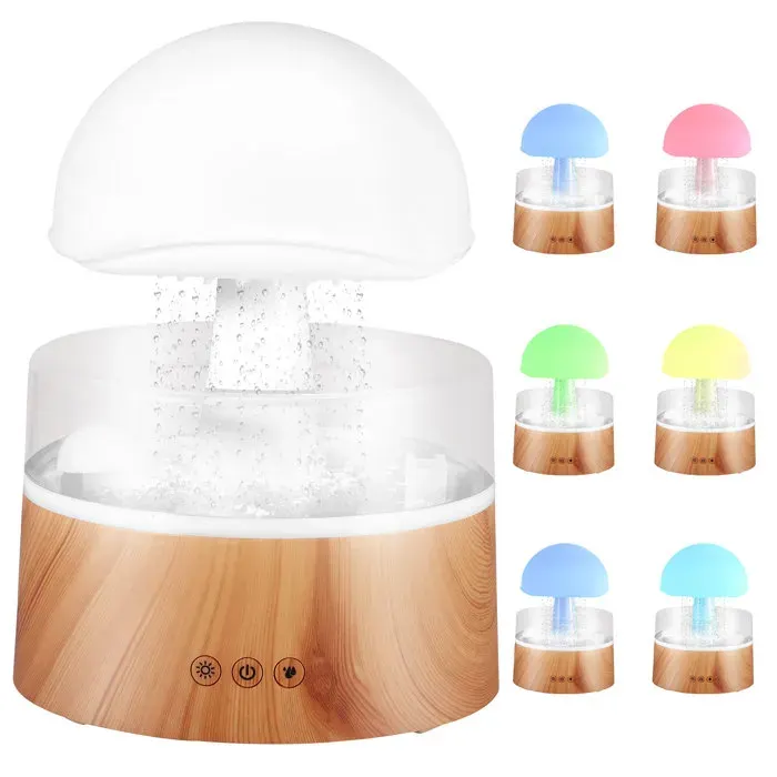 Humidificateur de Nuage avec 7 Couleurs LED Nuageux Veilleuse daromathérapie - Diffuseur dhuiles essentielles