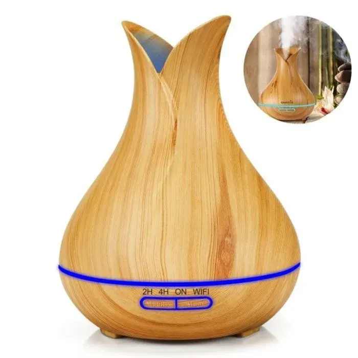 humidificateur diffuseur huiles essentielles electrique humidificateur maison parfum bois grande capacité lumineux pulv