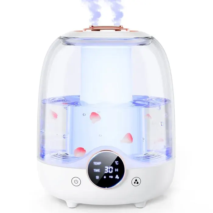 Humidificateur - HANDEIU - 3 L - Autonomie 30 h - Ultra silencieux 20 dB - Doubles buses