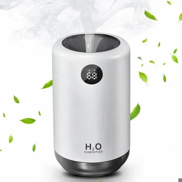 Humidificateur Humidificateur Portatif à Brume Fraîche 500ML Alimenté Par Batterie Humidificateur De Voiture De Bureau USB Avec