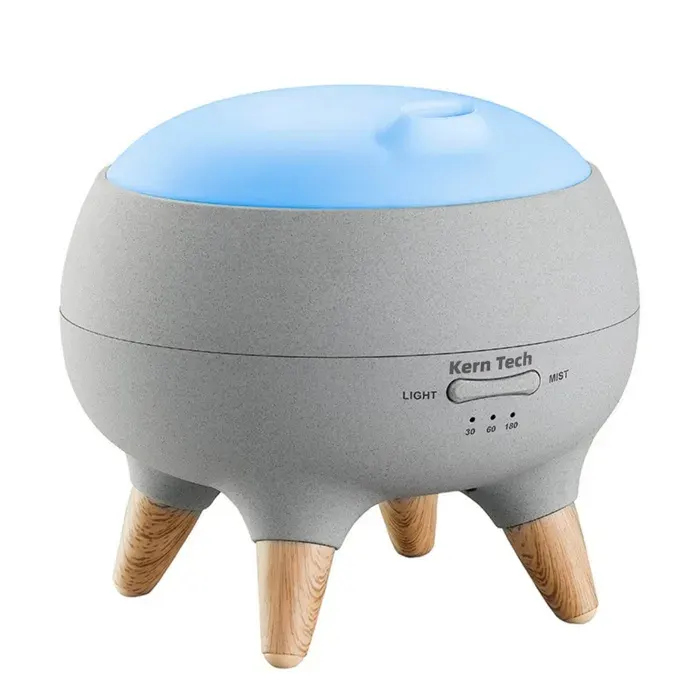 Humidificateur - Kern Tech - 250ml Temporisé Petit diffuseur darômes de bureau pour chambre à coucher Lumières dambiance colorées