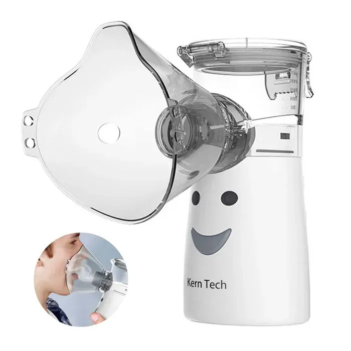 Humidificateur - Kern Tech - Deux niveaux dintensité réglables - Inhalateur - Portable main extérieur - Fonctionnement silencieux