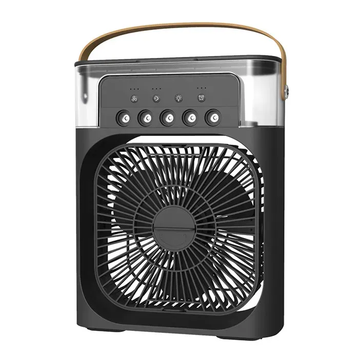 Humidificateur Portableventilateurclimatiseur domestiquepetit refroidisseur dairhydrocoolréglage de lair - Black[C4659]