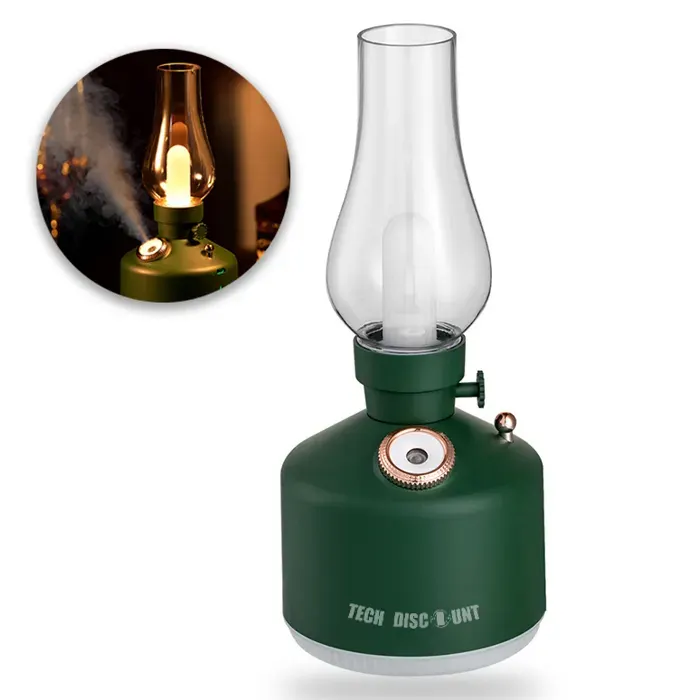 Humidificateur rétro temps lampe bureau aromathérapie - TepidBee - sans fil led fine brume hydratante petite lampe à kérosène proc