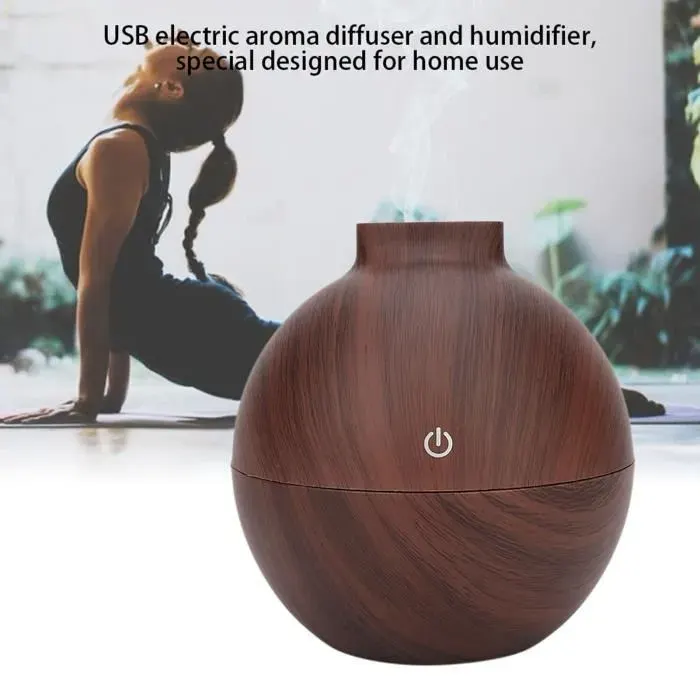 humidificateur silencieux 130 ml USB LED Mini diffuseur dhuiles essentielles humidificateur dair hygiene anti-cerumen Mxzzand