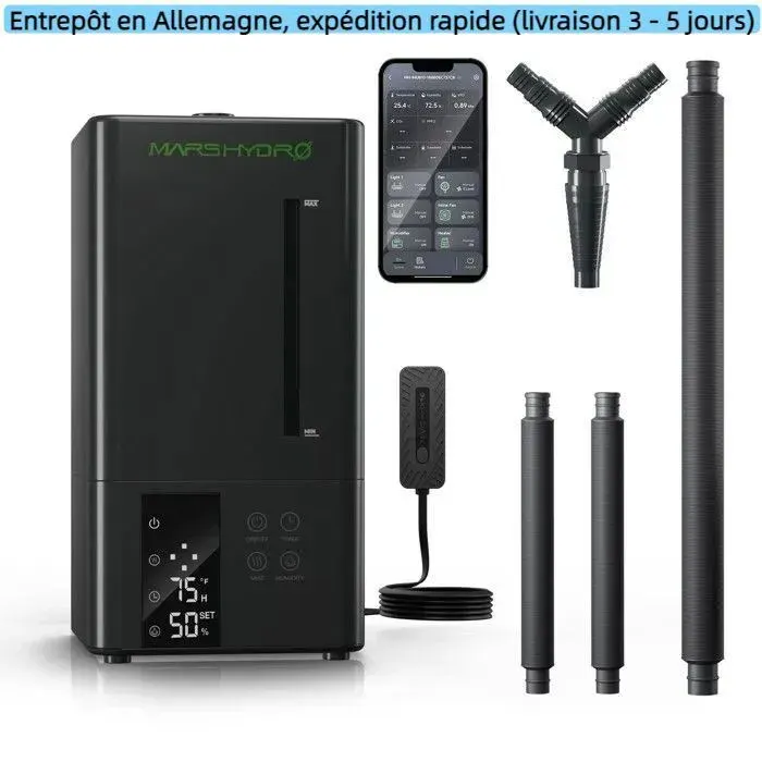 Humidificateur Ultrasonique à Brouillard Froid de 6L Mars Hydro avec Contrôle Smart APP via iControl 2