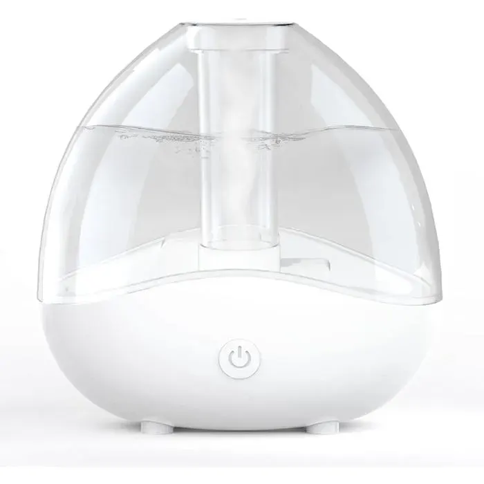 Humidificateur ultrasonique à vapeur froide 15 L réservoir amovible veilleuse autonomie 24 h (Blanc)