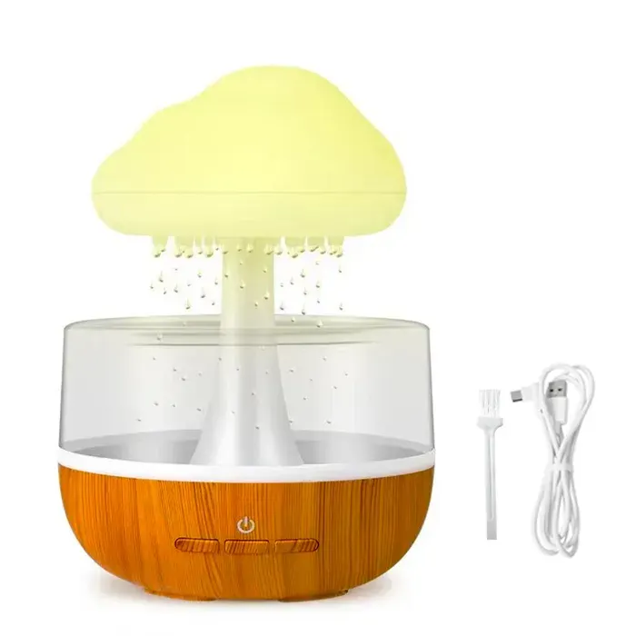 Humidificateur Ultrasonique - SHIPENOPHY - Nuage - 400ml - Rechargeable USB-C - 7 Couleurs LED
