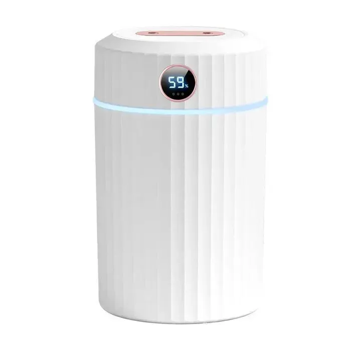 Humidificateur ultrasonique silencieux 2 L avec thermo-hygromètre double buseautonomie de 36 heuresPour maisonchambre et bureau