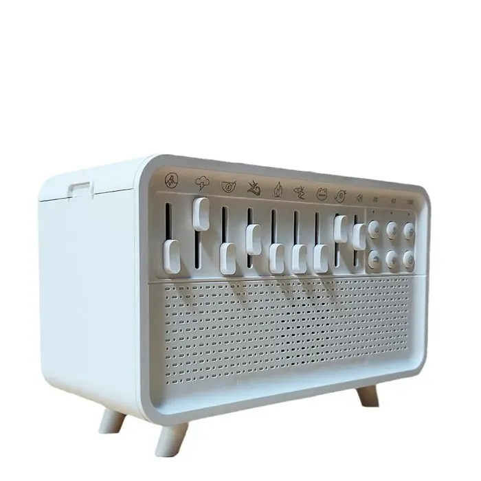 HumidificHumidificateur daromathrapie de flamme analogique et Haut - parleur de bruit blanc deux en un white HUMIDIFICATEUR