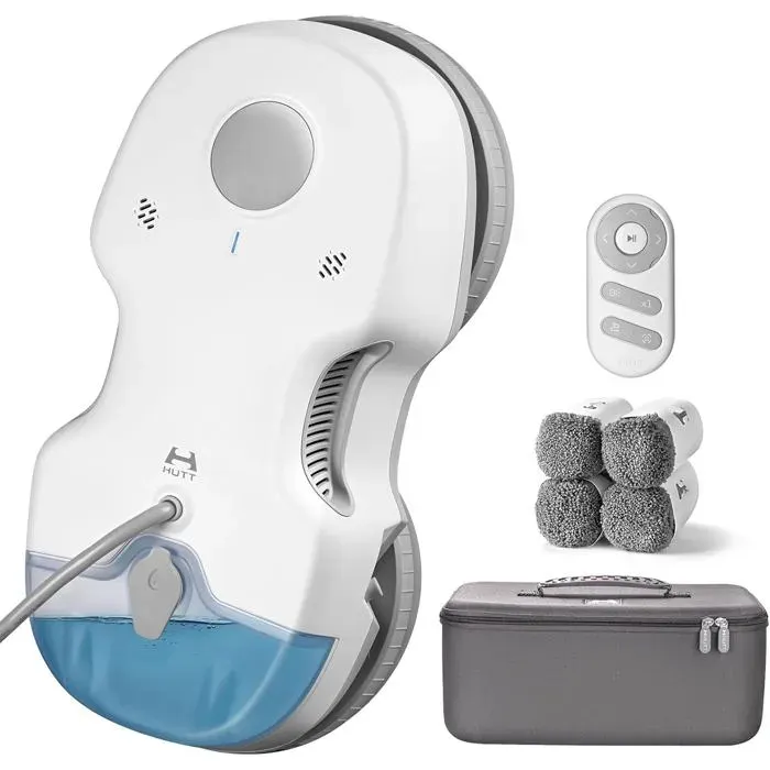 HUTT S7 Robot Lave Vitre 5500Pa Gicler leau Automatique Châssis 3D Flottant Système de Protection Multiples Télécommande